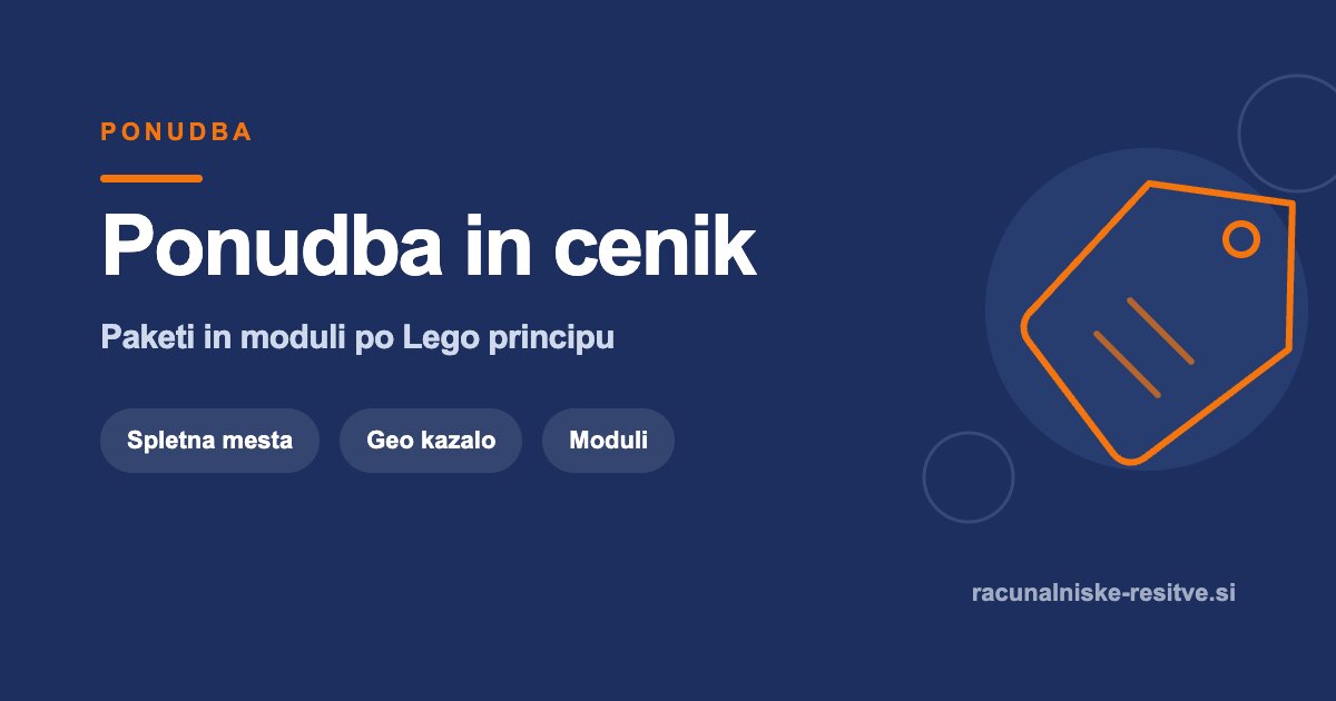 Ponudba in cenik | Računalniške rešitve d.o.o.