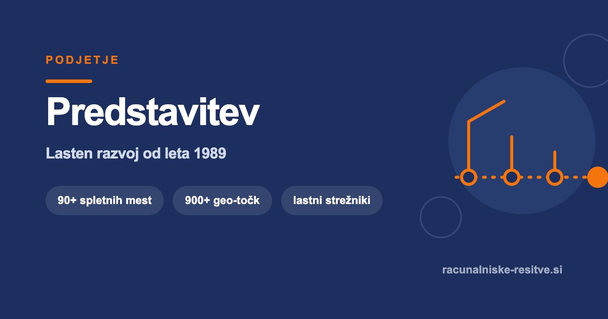 Predstavitev podjetja | RR Računalniške rešitve d.o.o.