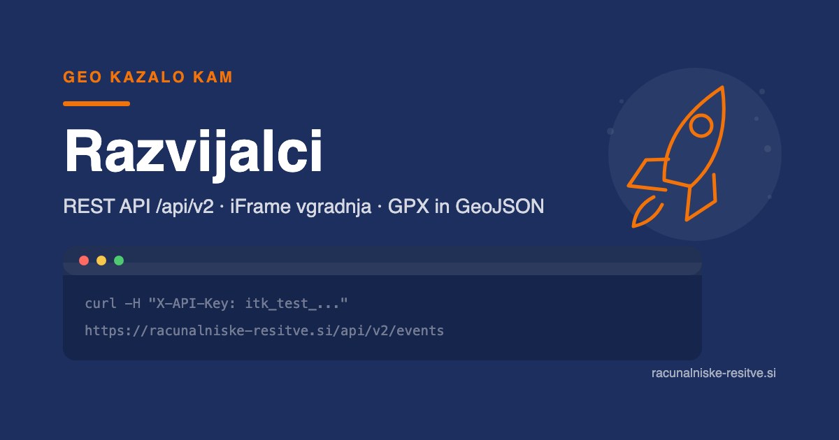 Razvijalci | API in integracije | Računalniške rešitve
