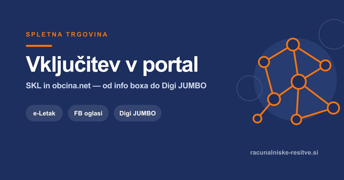 Vključitev v portal (SKL / obcina.net)